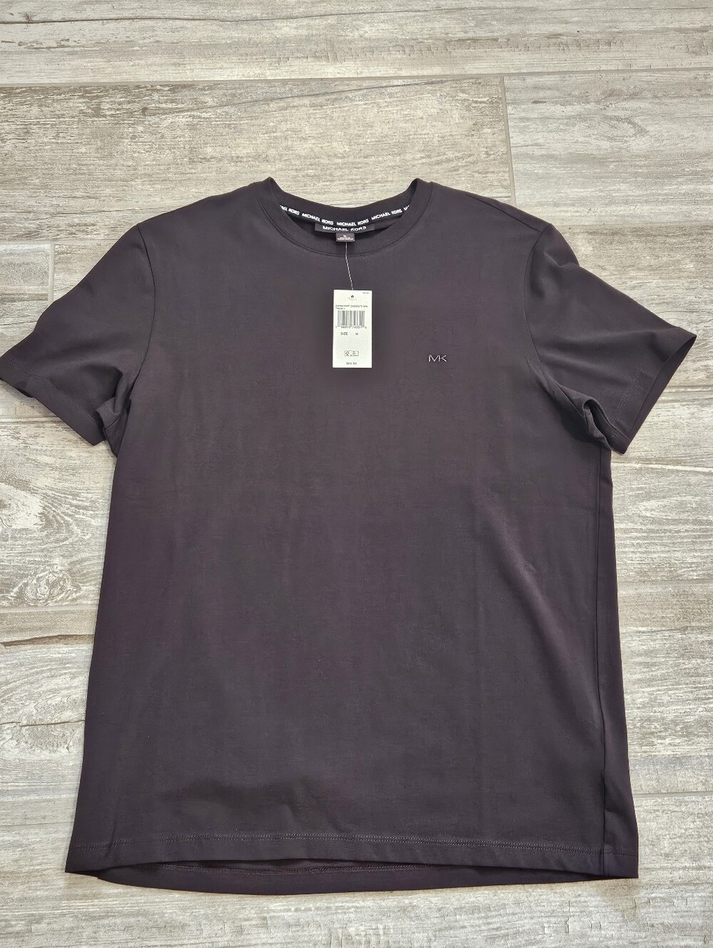 Michael Kors Chocolate Brown T-Shirt With Embroidered Logo